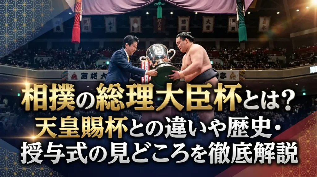 相撲の総理大臣杯とは？天皇賜杯との違いや歴史・授与式の見どころを徹底解説
