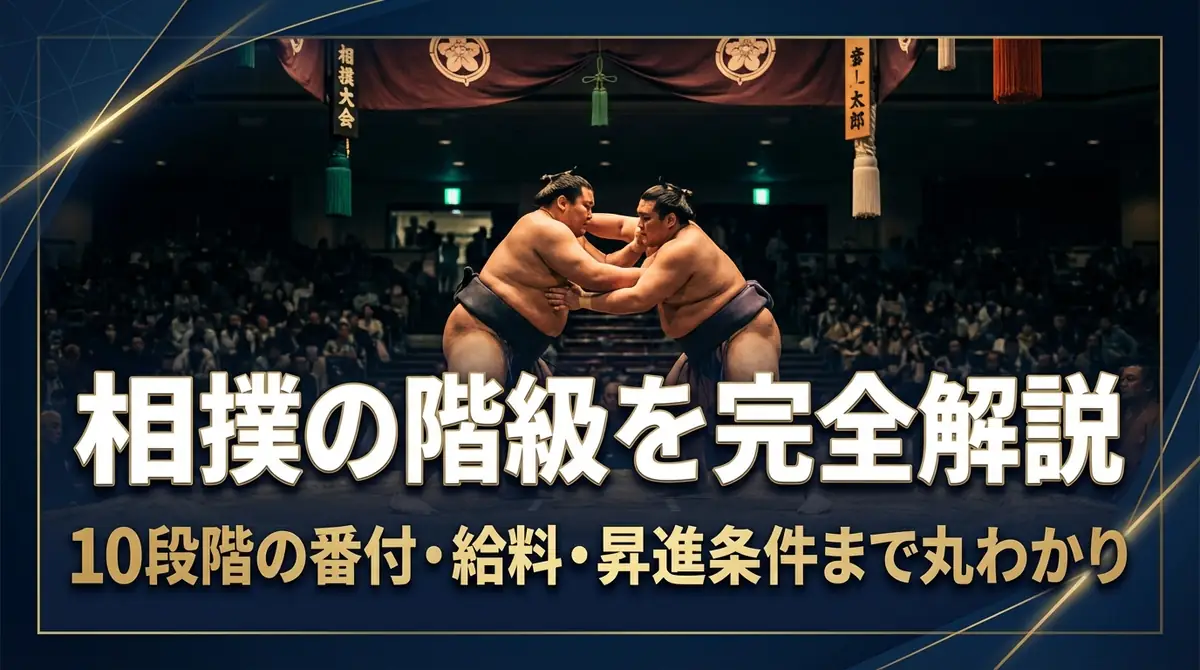 相撲の階級を完全解説|10段階の番付・給料・昇進条件まで丸わかり