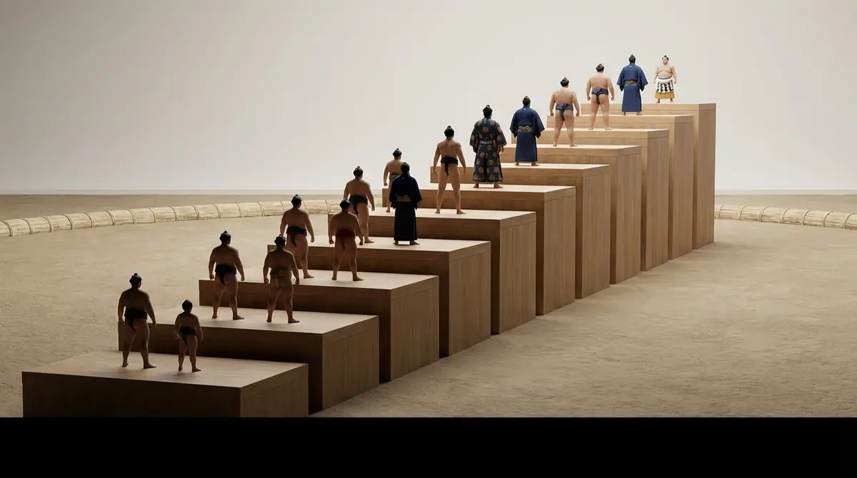 【結論】相撲の階級は全部で10段階|一覧表で即確認