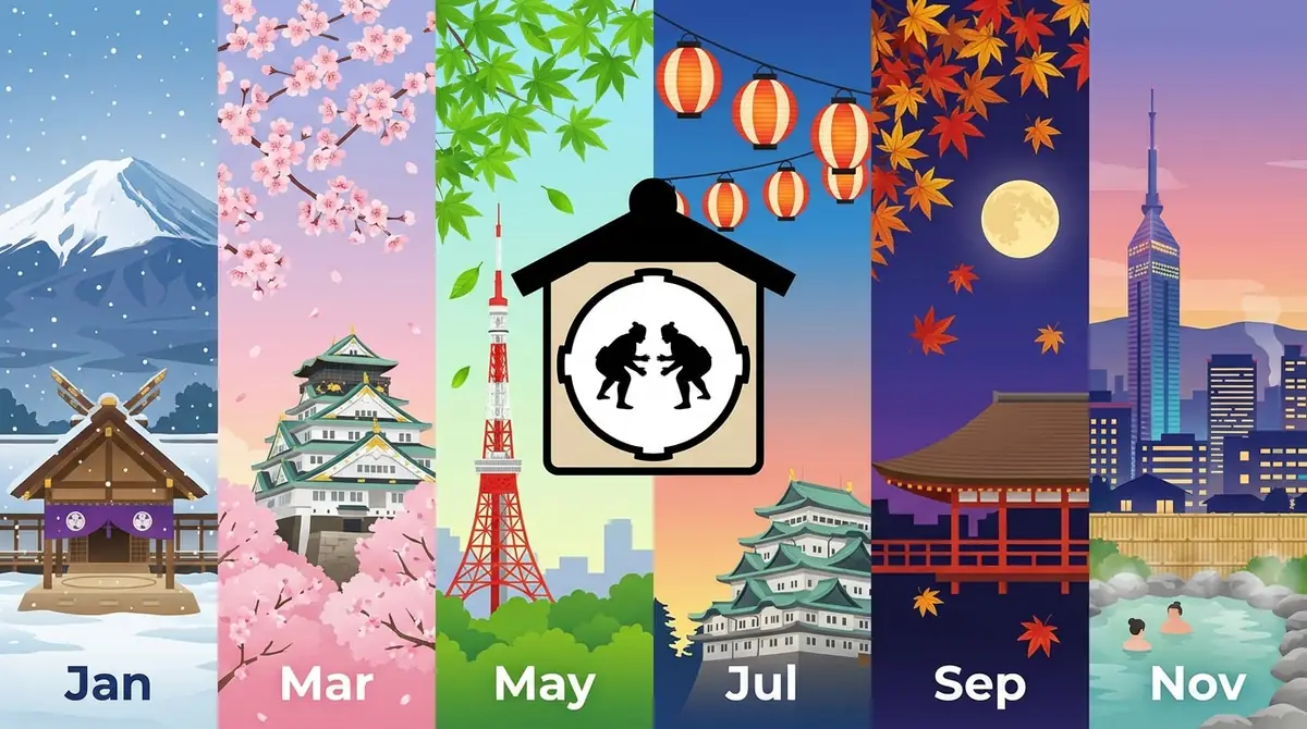 大相撲の場所一覧｜年間6場所の名称・会場・特徴