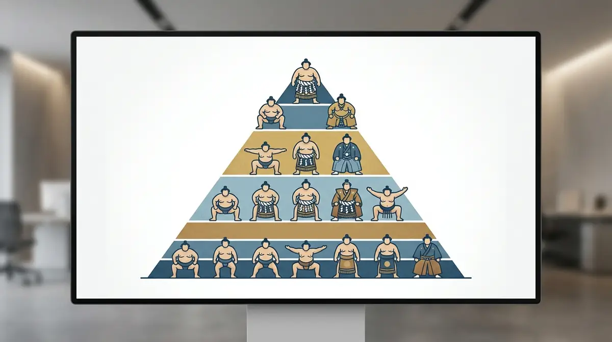 番付の階級構造|横綱から序ノ口まで10階級を図解で解説