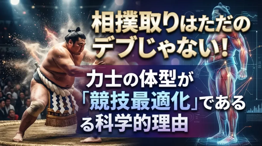 相撲取りはただのデブじゃない！力士の体型が「競技最適化」である科学的理由