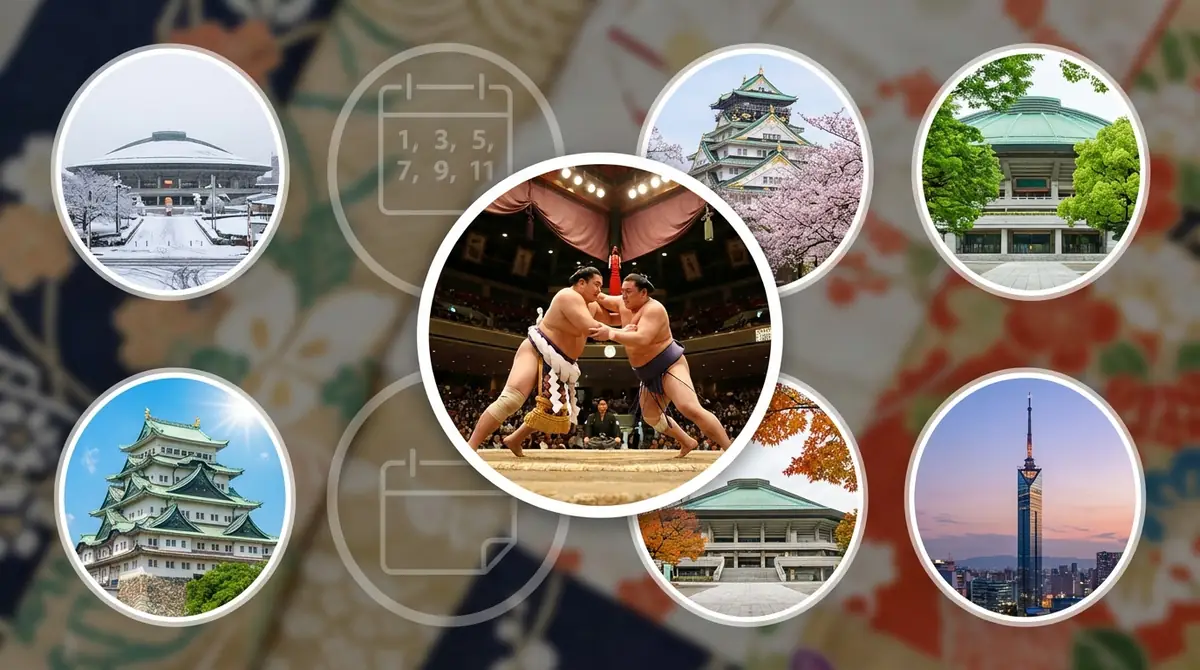 【結論】相撲は奇数月に年6回開催｜月別の場所名と開催地一覧
