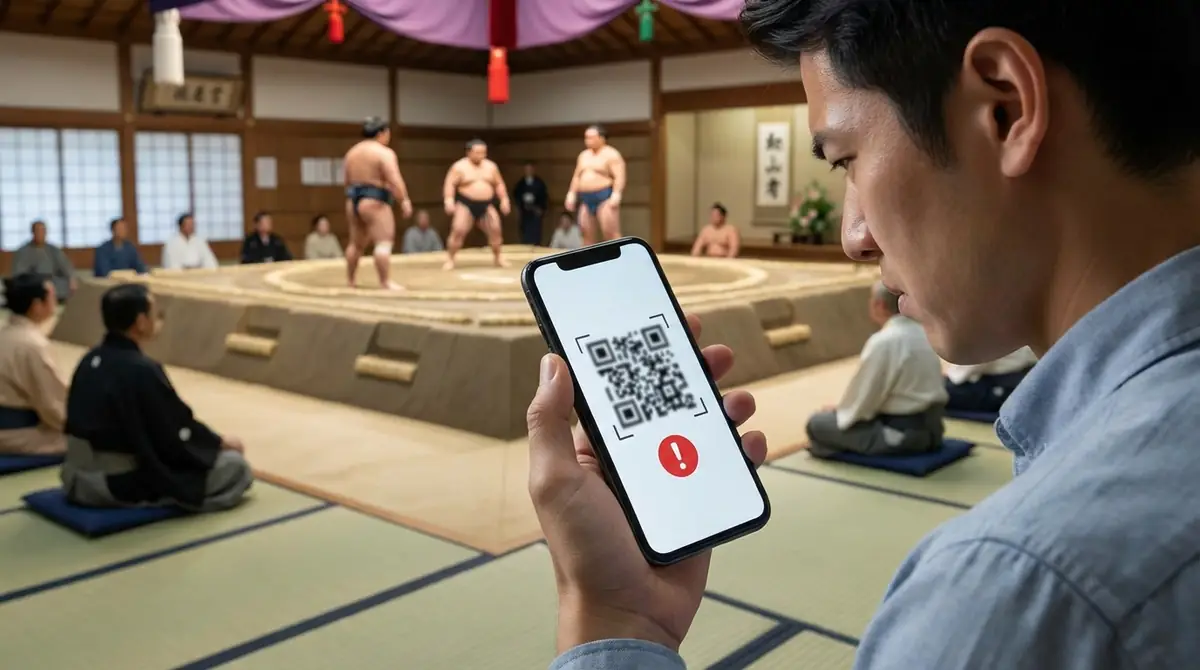 相撲のQRコードチケットでよくあるトラブルと対処法
