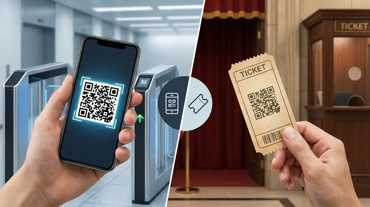 QRコードと紙チケットどちらを選ぶべき?タイプ別おすすめ