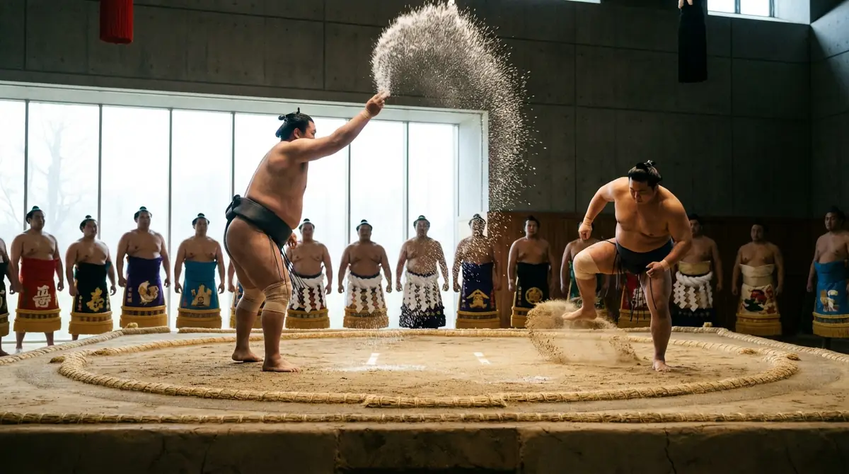 土俵・儀式に関するQ&A【塩まき・四股・土俵入り】