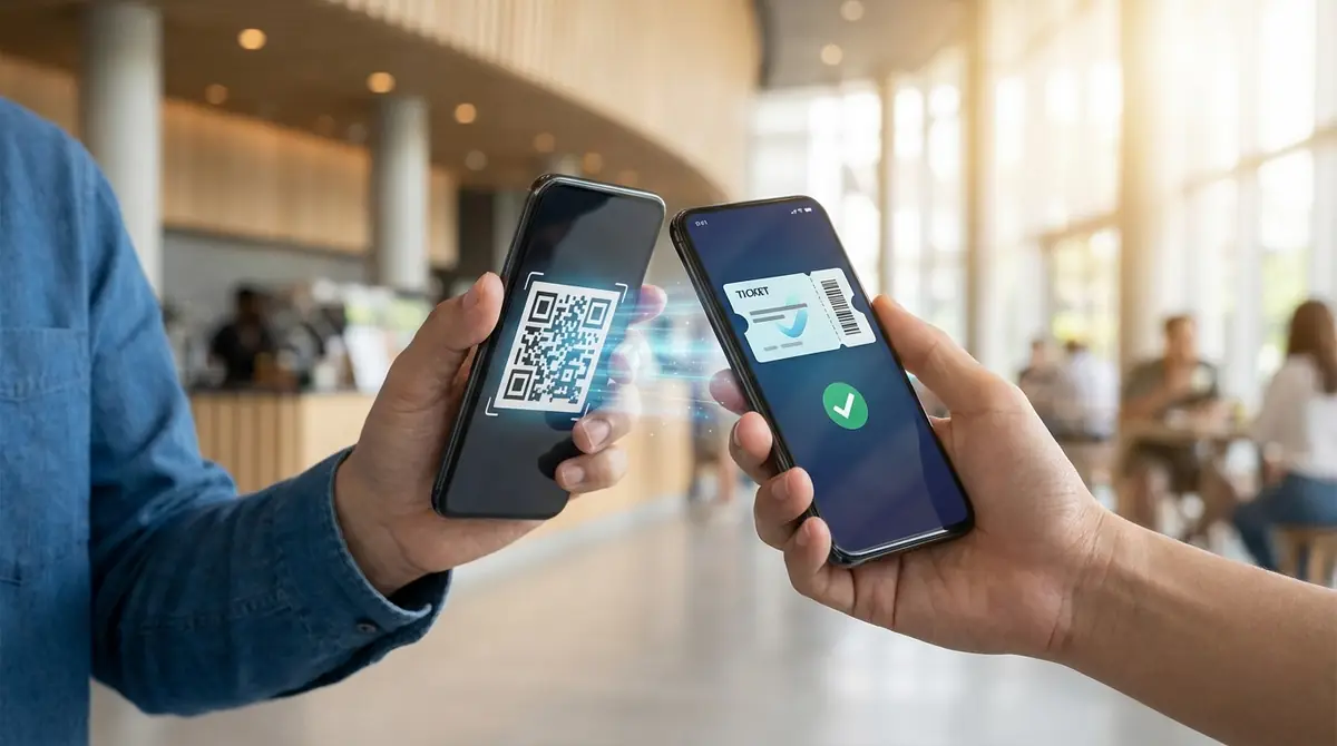 【受け取る側】分配されたQRチケットを受け取る手順