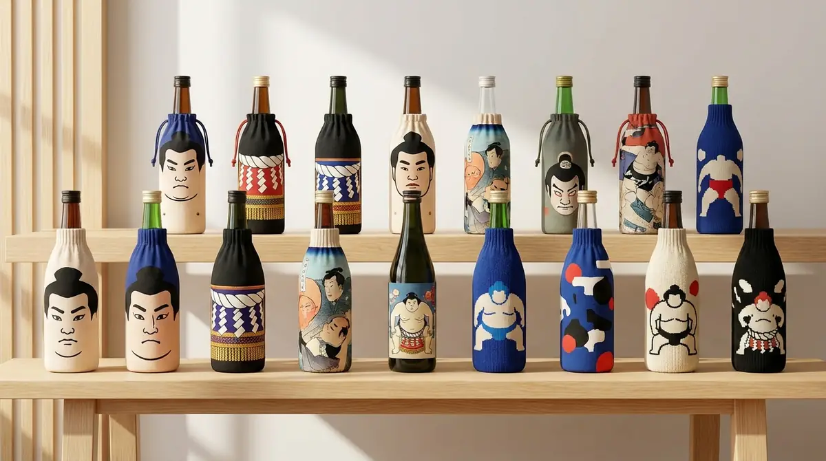 相撲ペットボトルカバーの種類・デザイン一覧