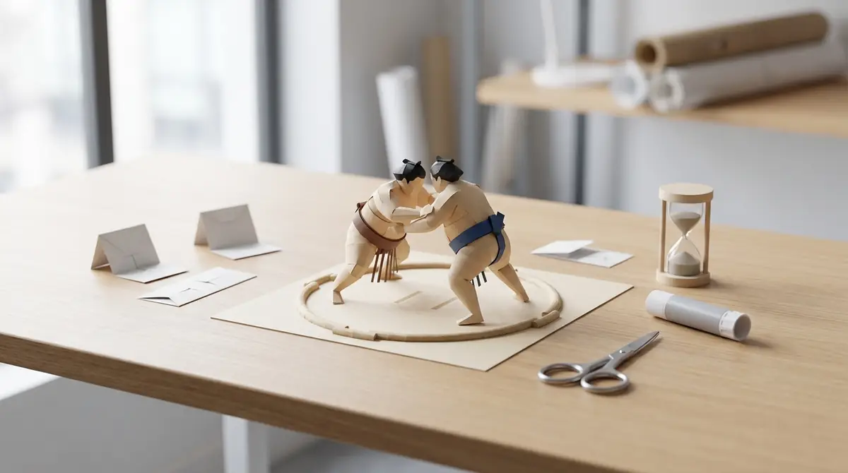 相撲ペーパークラフトとは？無料・対象年齢・所要時間を30秒で解説