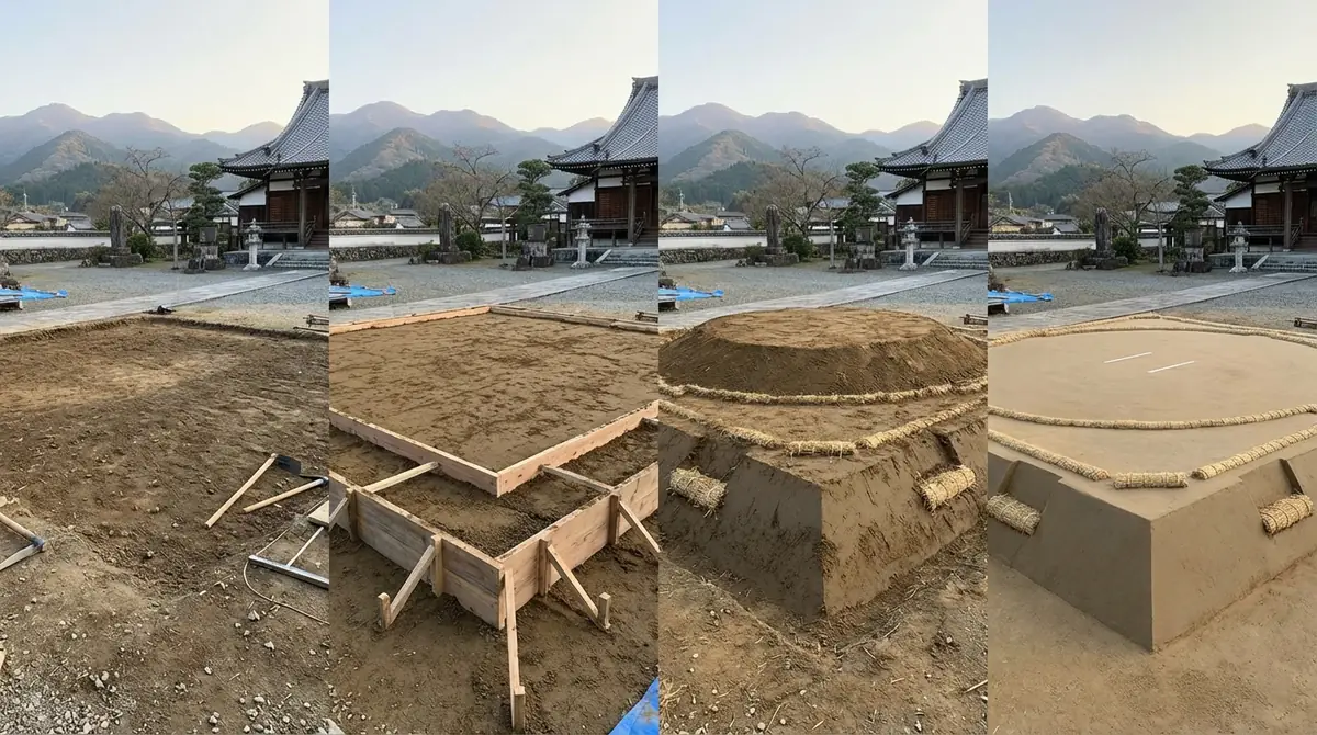 土俵の作り方｜4ステップで完成