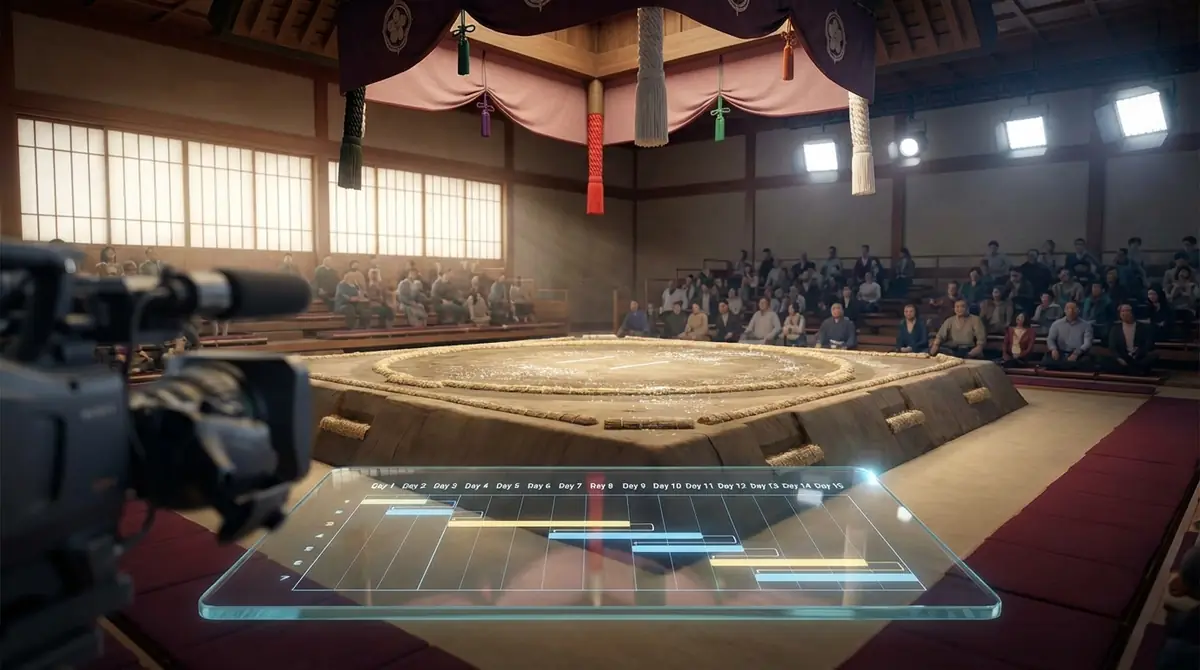 本場所の放送スケジュール【初日〜千秋楽】