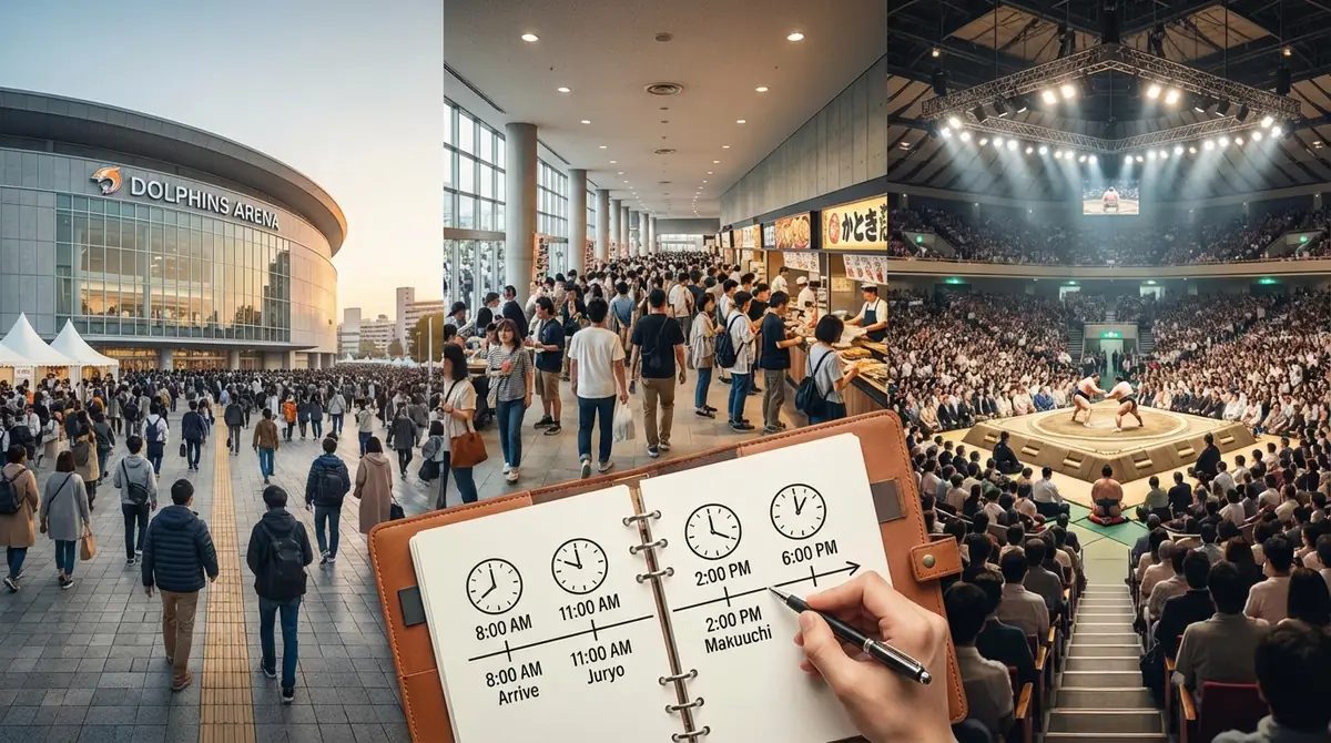 名古屋場所の観戦当日の流れとタイムスケジュール