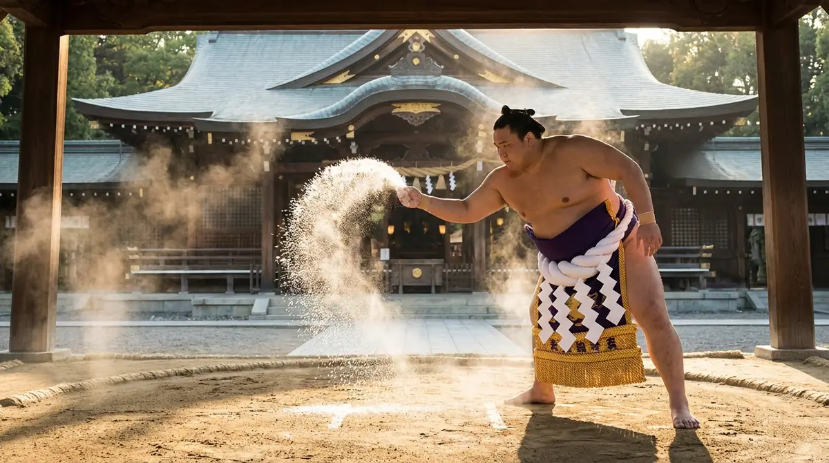 相撲の行事に込められた意味｜なぜ塩をまく？神事としての背景